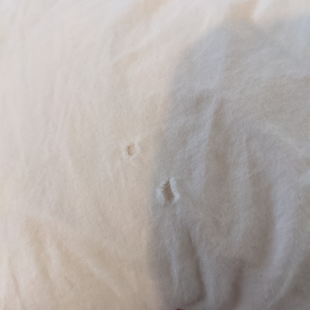 West Elm Off-White King Pintuck Duvet Cover - Picture 6 of 7